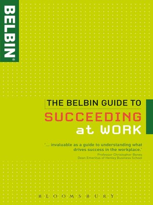 cover image of The Belbin Guide to Succeeding at Work